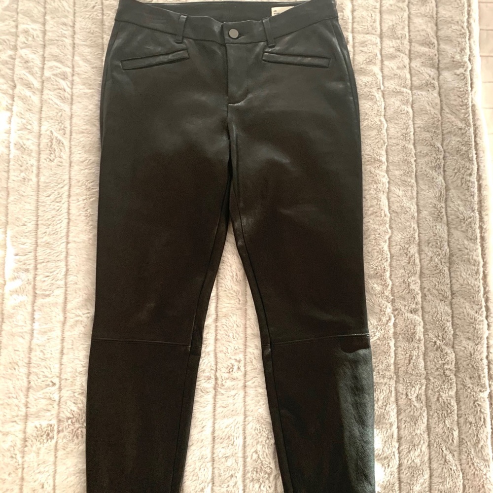Leather lambskin ankle pant, by GAP